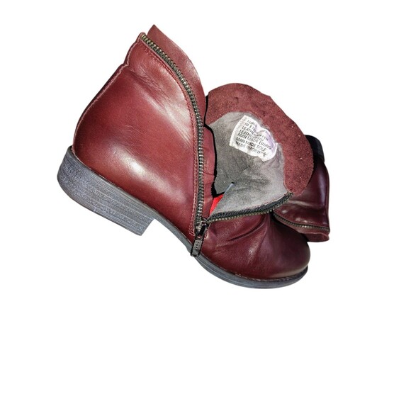 Miz Mooz Luna Burgundy Wine Leather Boot Size 8 Women's   49 - Picture 8 of 16